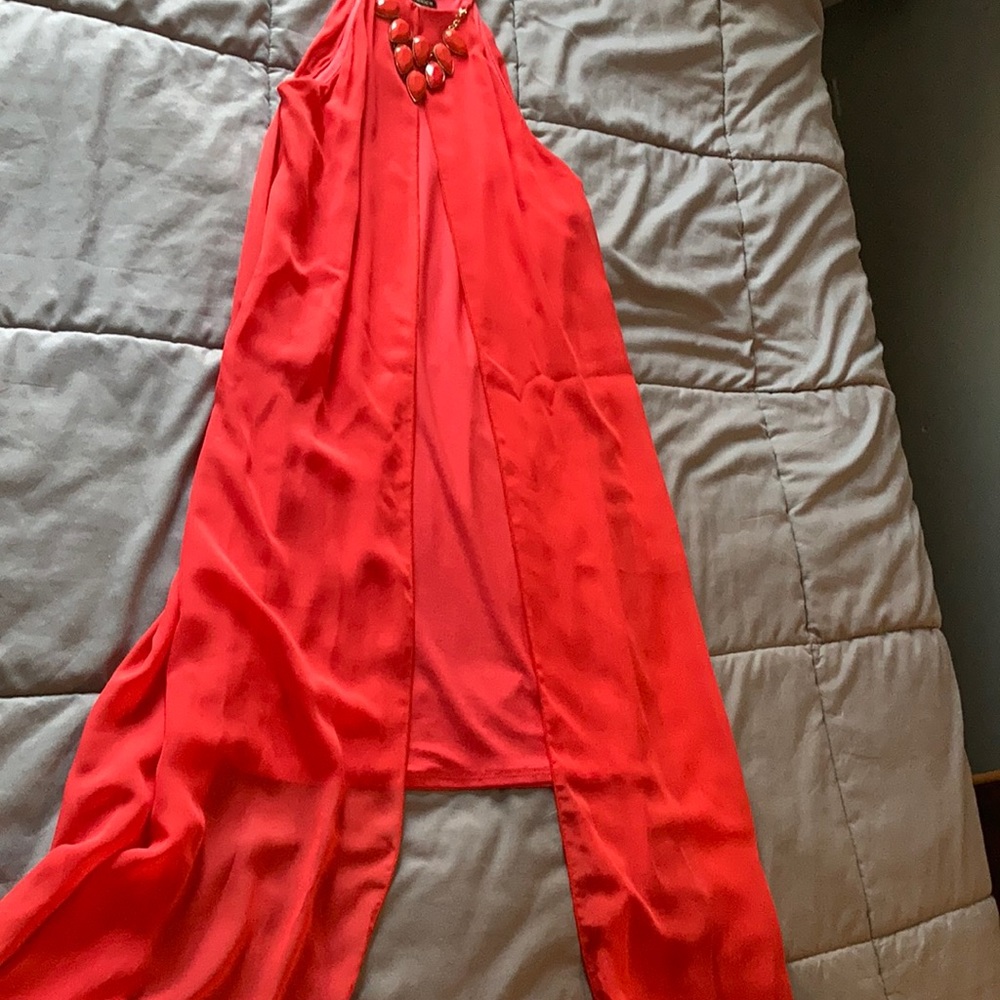 Peach summer dress